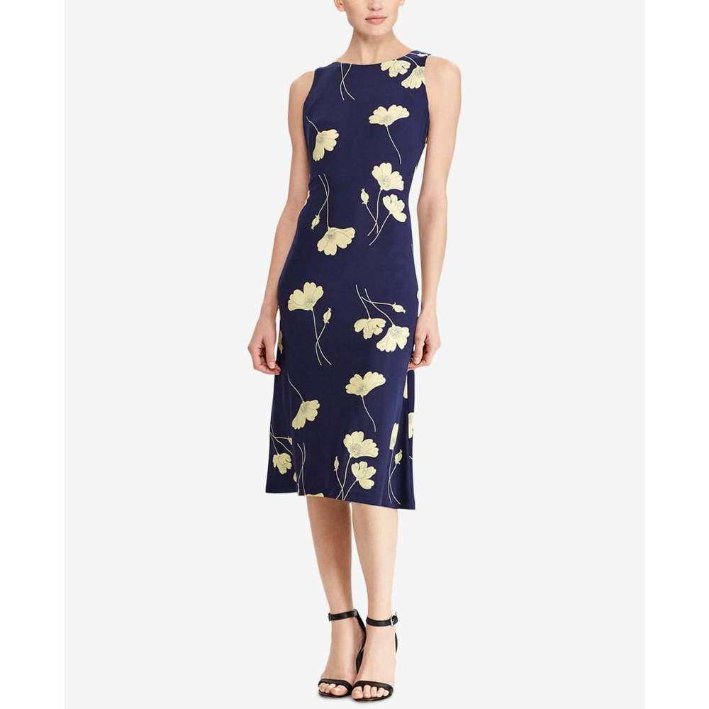 American Living Womens Floral Print Jersey Dress,4